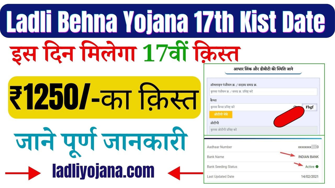 Ladli Behna Yojana 17th kist